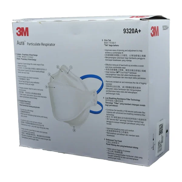 3M 9320A + 3M Aura FFP2 Mask (Pack Of 20) - Image 5