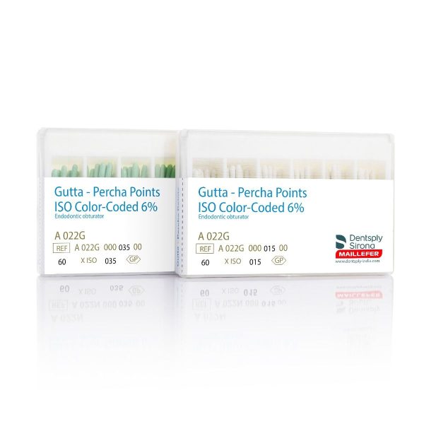 Dentsply Gutta Percha Points 6% Taper.