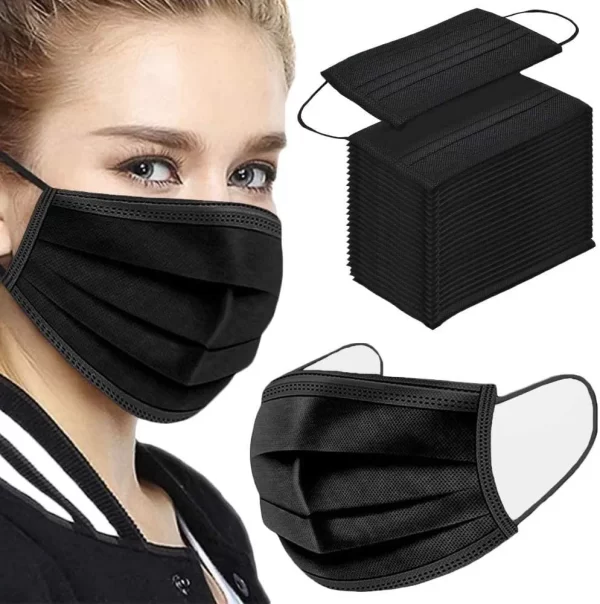 Oro Face Mask 4 Ply Black - Image 3