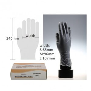 Latex Free Powder Free Gloves Easyinsmile Disposable PVC Vinyl Glove Powder Free Box Of 100Pcs S/M/L