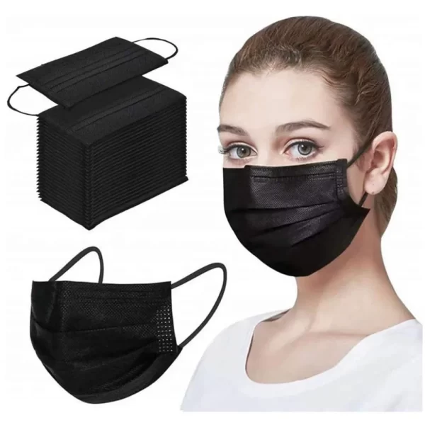 Oro Face Mask 4 Ply Black - Image 2