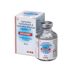 Xicaine 2% With Adrenaline 1:80000 30ML - ICPA
